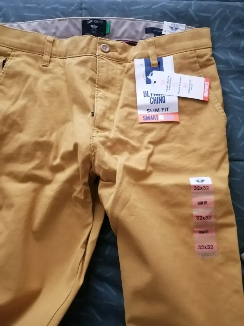 Pantalón Dockers Slim Fit Amarillo 32x32 - 3