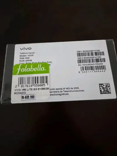 Vivo V60 Lite 5G con 256GB en color rosa - miniatura 3