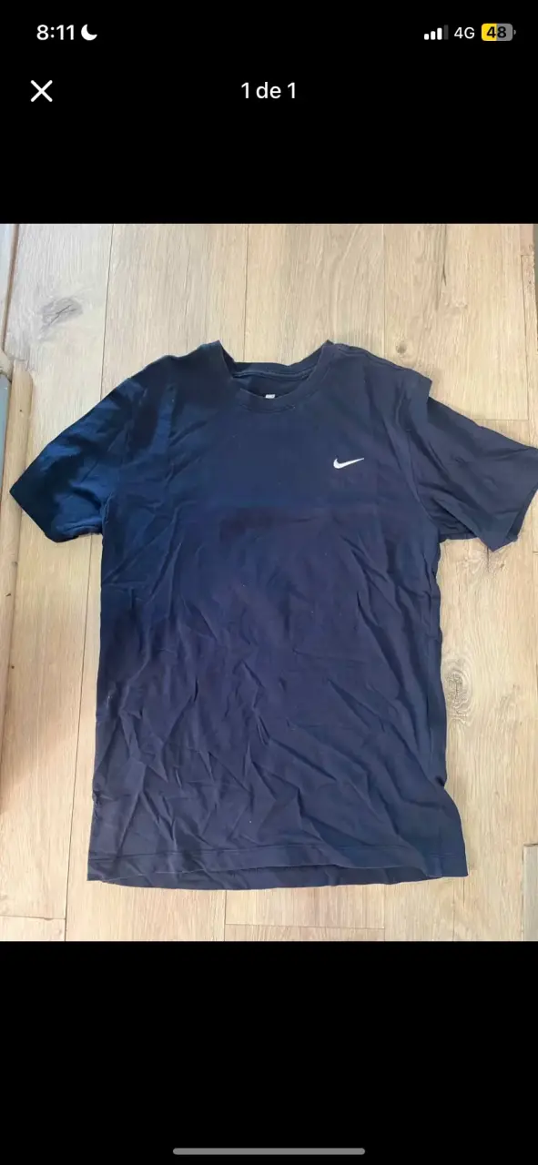 Polera Nike azul para hombre S