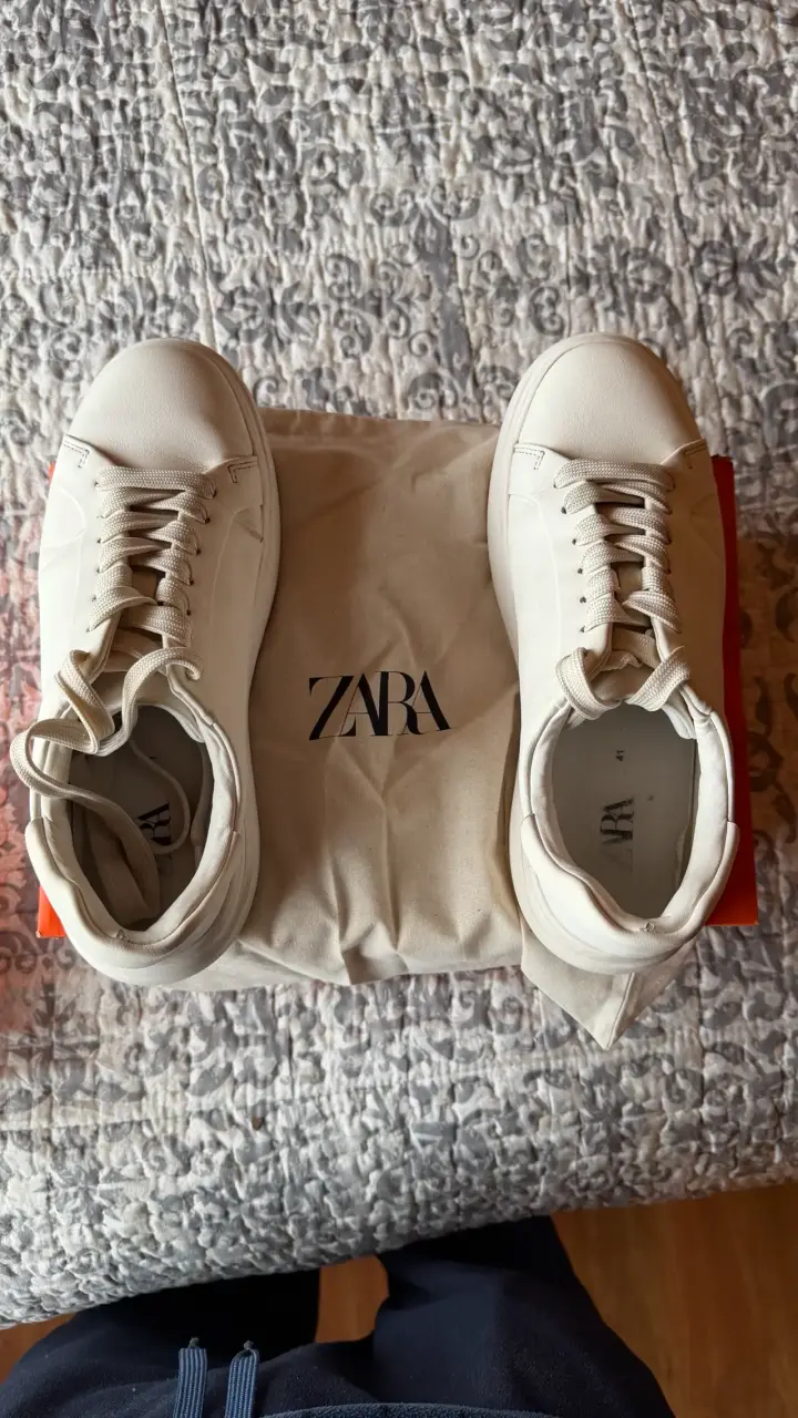 Zapatillas blancas Zara - Talla 41 - 5