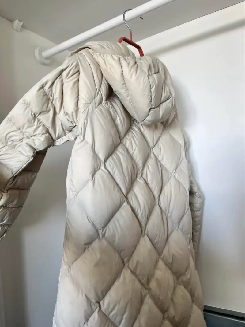 Chaqueta larga acolchada beige Caterpillar - 2