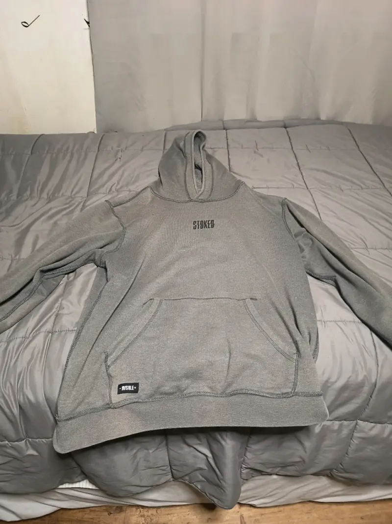 Polerón con capucha gris Stoked para hombre - 2