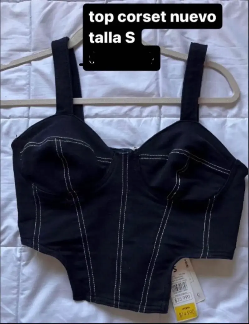 Top corset nuevo talla S