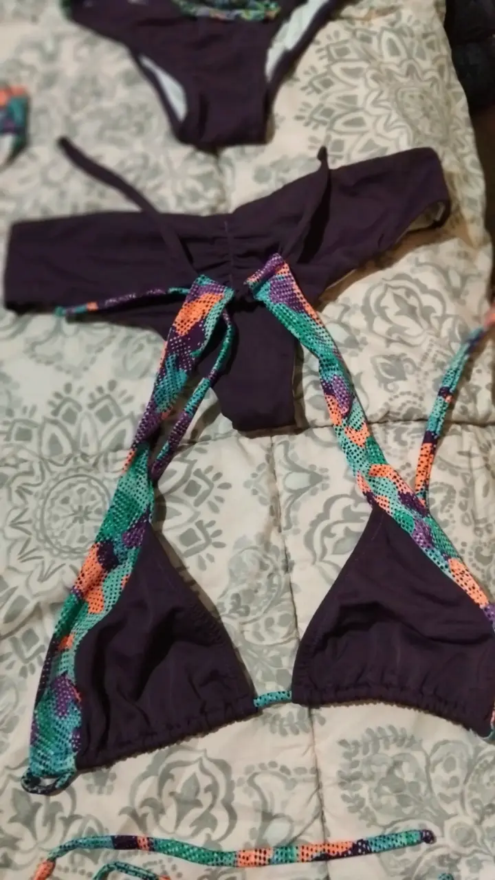 Bikini estampado multicolor para mujer - 2