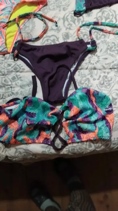Bikini estampado multicolor para mujer - miniatura 4