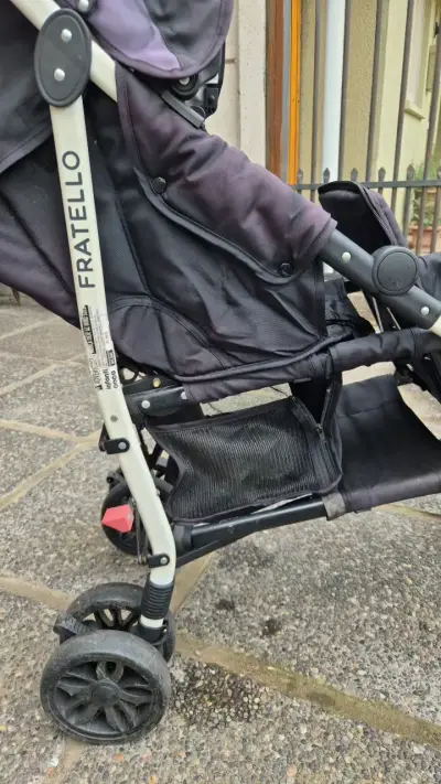 Coche de bebé doble Infanti Fratello plegable - miniatura 3