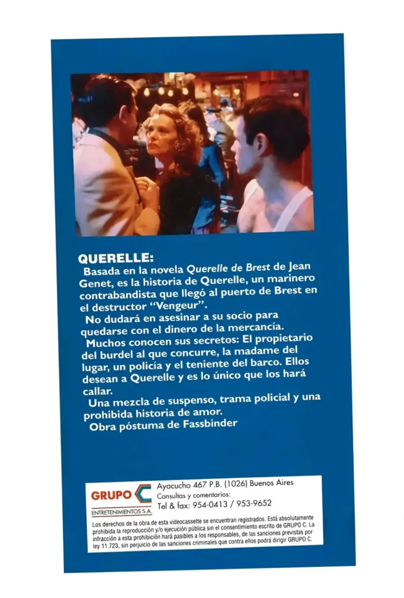 VHS Querelle de Rainer Werner Fassbinder - 2