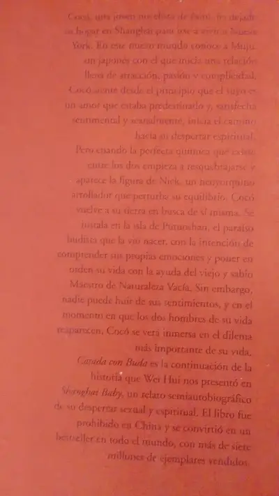 Libro 'Casada con Buda' de Wei Hui - miniatura 2