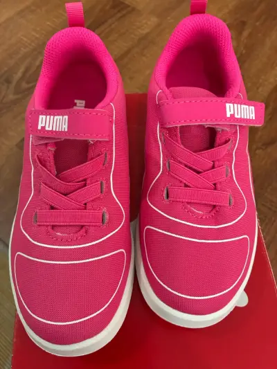 Zapatillas deportivas rosadas para niño Puma - miniatura 1