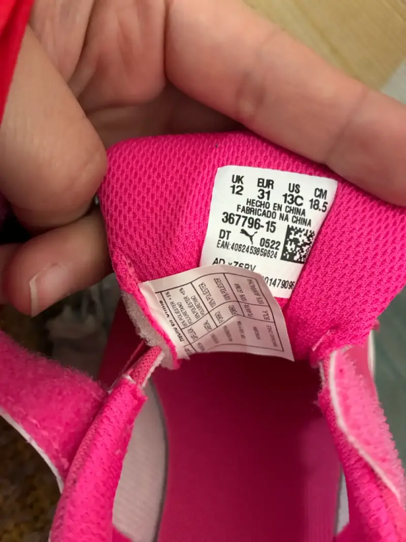 Zapatillas deportivas rosadas para niño Puma - 2