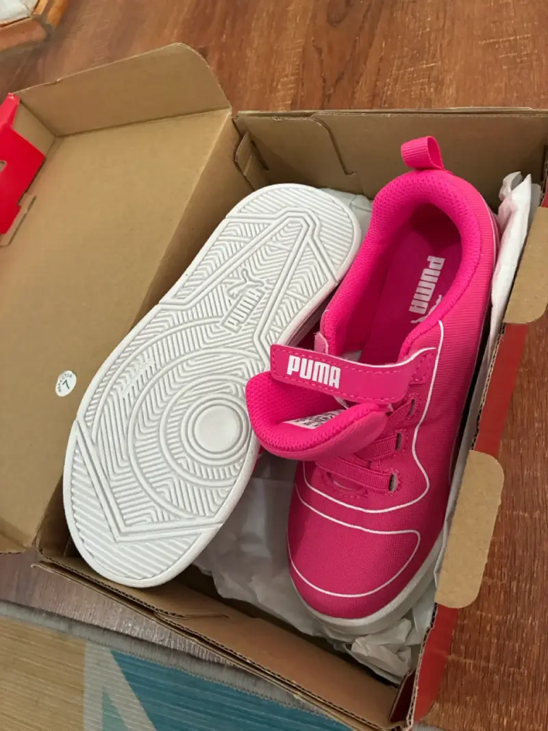 Zapatillas deportivas rosadas para niño Puma - 5