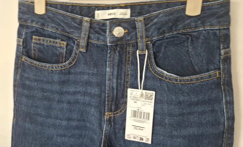 Jeans azul oscuro para mujer MNG - 2