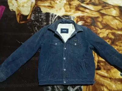 Chaqueta de pana azul Wrangler con forro - miniatura 1