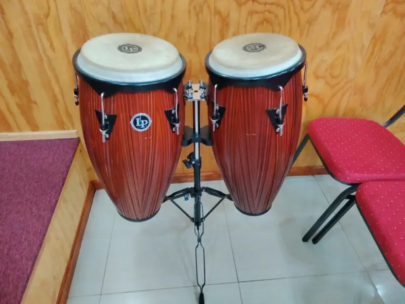 Congas LP de madera con soporte - 2