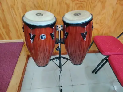 Congas LP de madera con soporte - miniatura 2