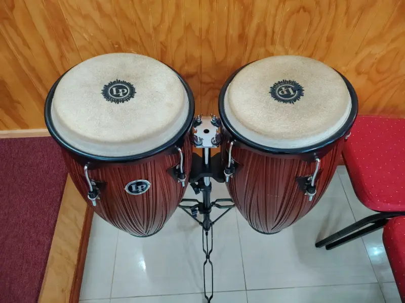 Congas LP de madera con soporte - 3