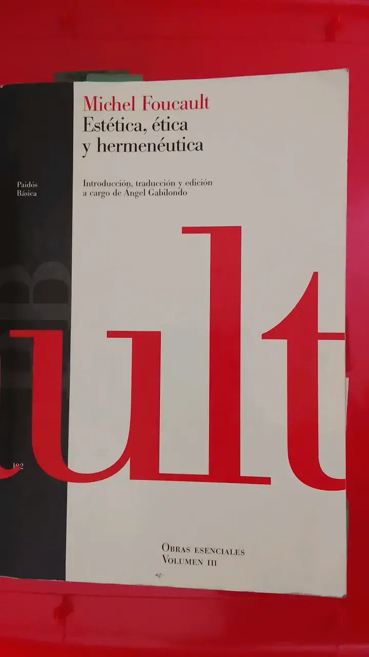 'Estética, ética y hermenéutica' de Michel Fo - 1