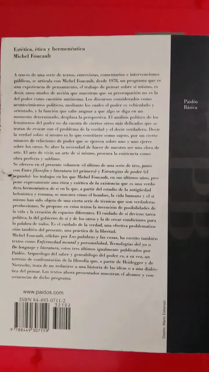 'Estética, ética y hermenéutica' de Michel Fo - 2