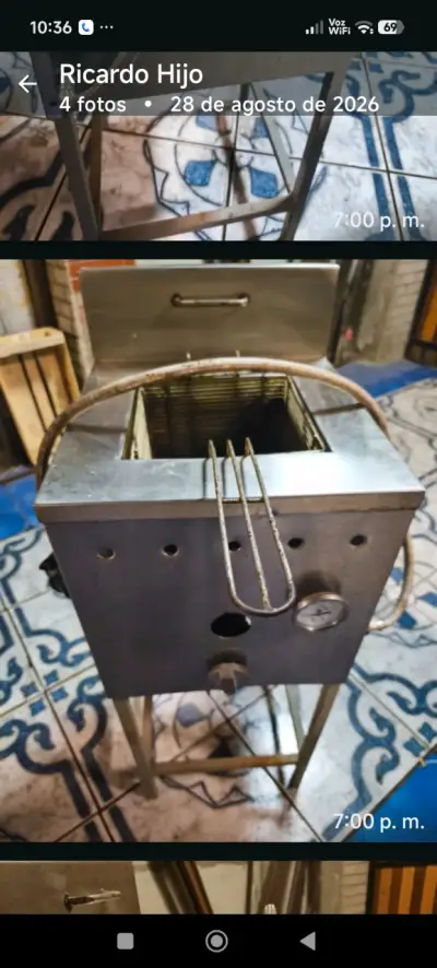 Freidora industrial de acero inoxidable - miniatura 1