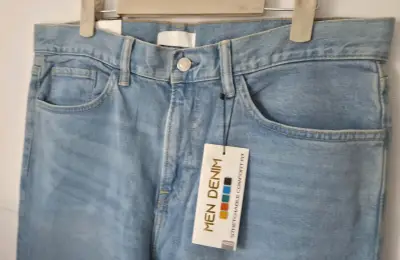 Jeans H&M Men Denim Hombre – Azul Claro - miniatura 2