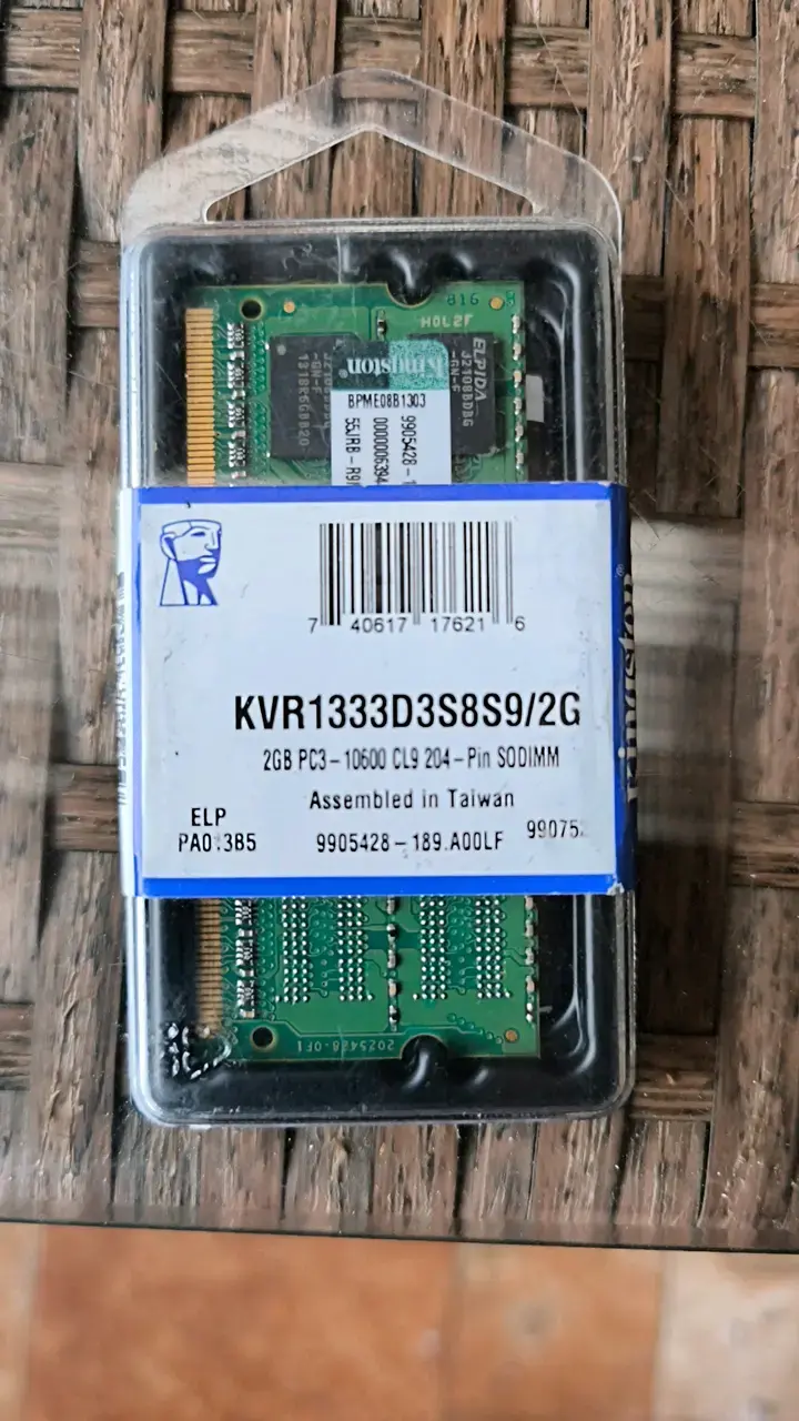 Memoria RAM Kingston 2GB DDR3 1333MHz