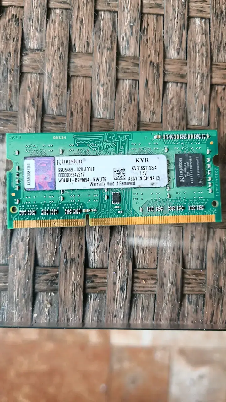 Memoria RAM Kingston 4GB DDR3 para laptop