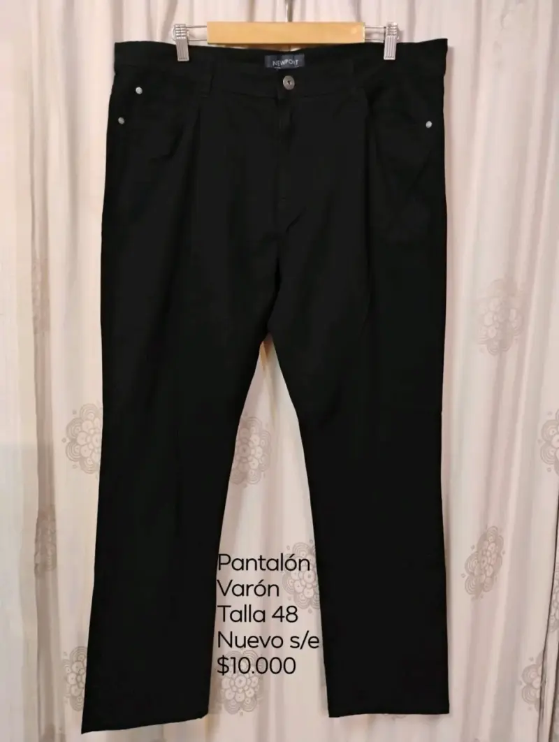 Pantalón negro para hombre Newport talla 48 - 3