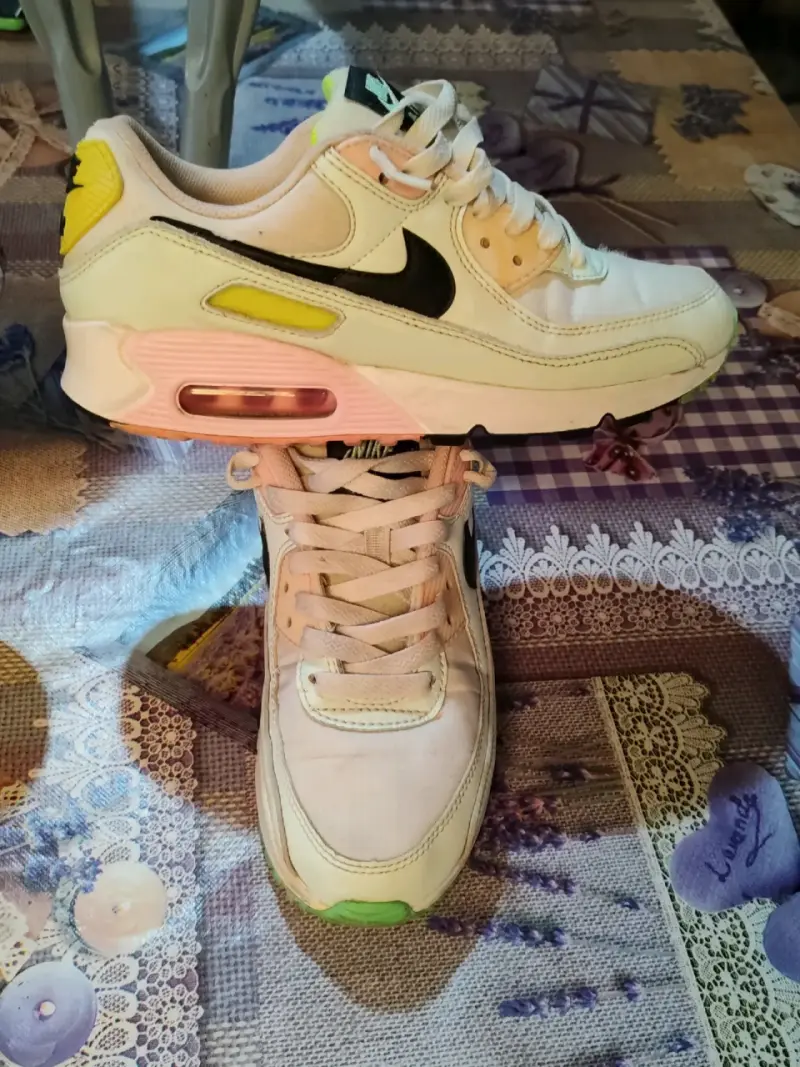 Zapatillas deportivas Nike Air Max 90 blancas - 1
