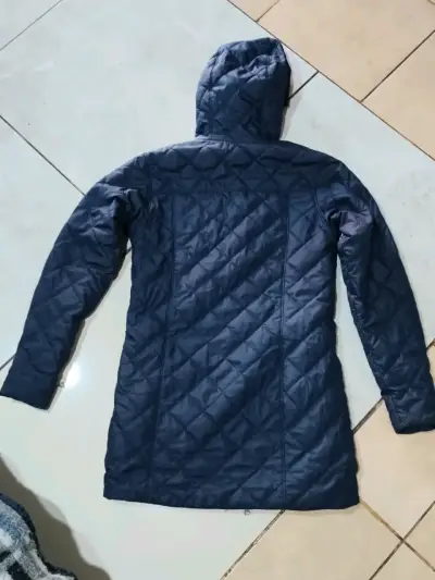 Chaqueta Columbia azul con capucha para mujer - miniatura 2