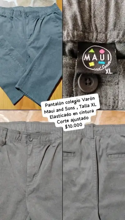 Pantalones Maui gris para hombre talla XL - miniatura 6