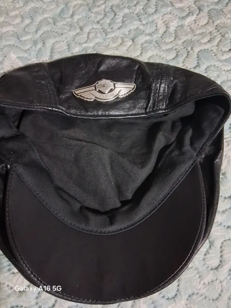 Gorra de cuero Harley-Davidson negra - 5