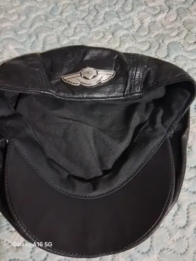 Gorra de cuero Harley-Davidson negra - miniatura 5