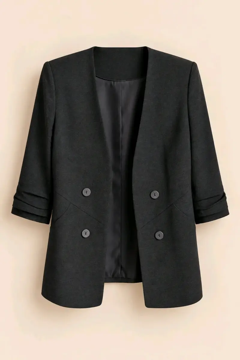 Blazer negro elegante para mujer