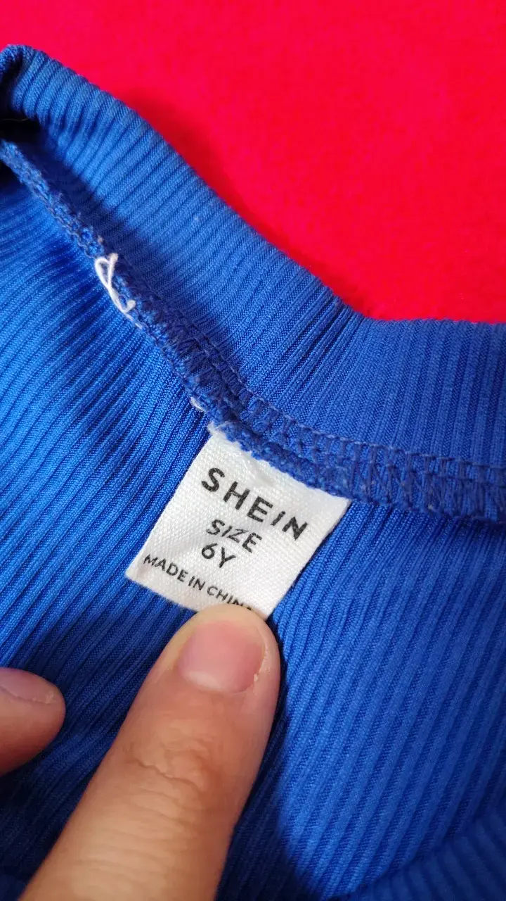 Polera sin mangas azul niña Shein - 2