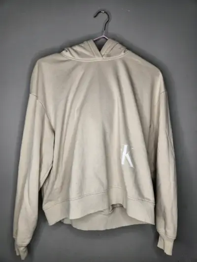Polerón Calvin Klein Jeans Beige Talla S - miniatura 1