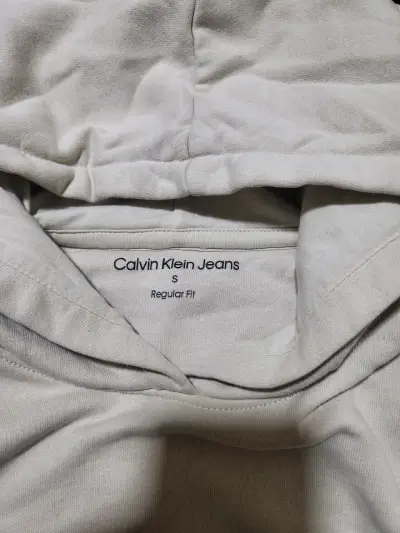 Polerón Calvin Klein Jeans Beige Talla S - miniatura 2