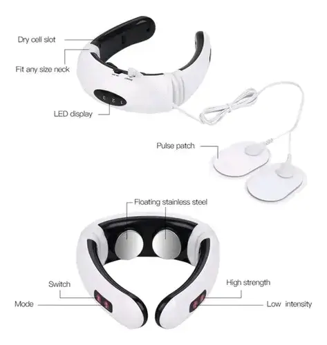 Masajeador de cuello eléctrico con cables USB - 2
