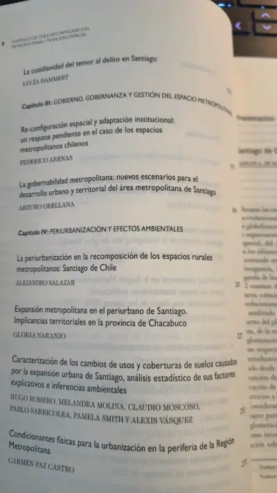 Libro 'Santiago de Chile: Movilidad Espacial y Reconfiguración Metropolitana' - miniatura 3