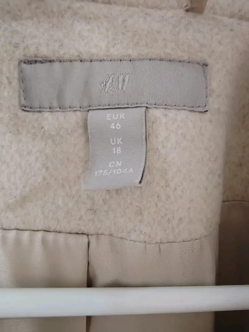 Abrigo beige elegante para mujer H&M - 2