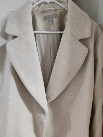 Abrigo beige elegante para mujer H&M - miniatura 3
