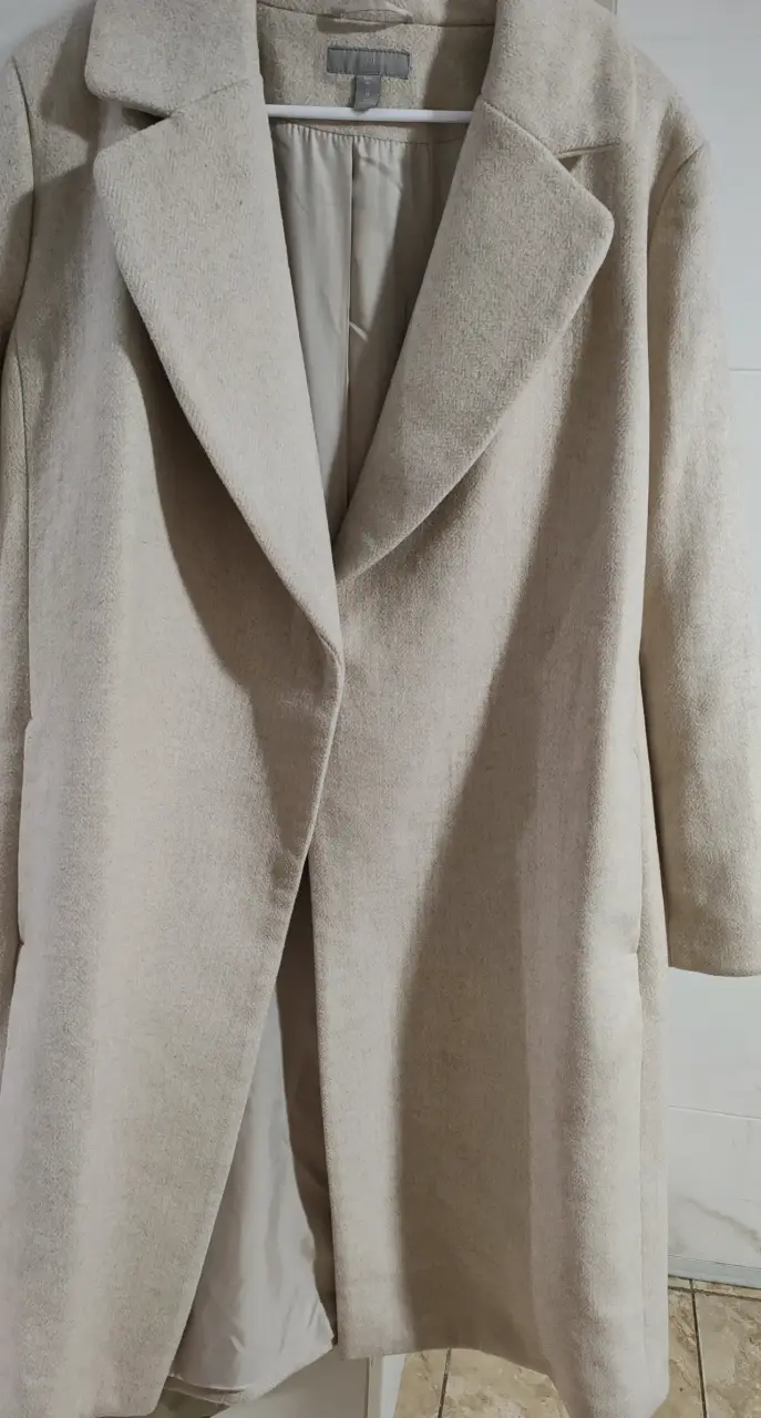 Abrigo beige elegante para mujer H&M - 4