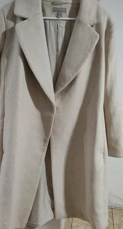 Abrigo beige elegante para mujer H&M - miniatura 4