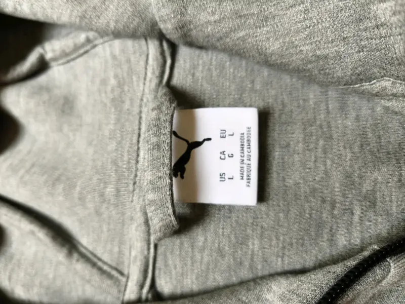 Polerón con capucha gris Puma para hombre - 4