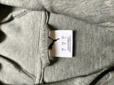 Polerón con capucha gris Puma para hombre - miniatura 4