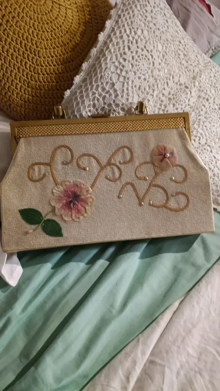 Cartera de mano vintage 50 60" - 1
