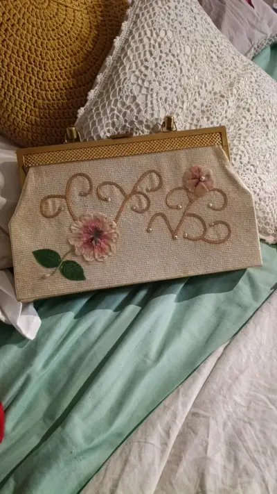 Cartera de mano vintage 50 60" - miniatura 2