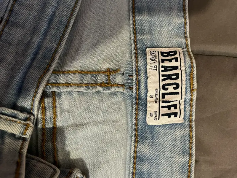 Jeans skinny fit celeste Bearcliff - 2