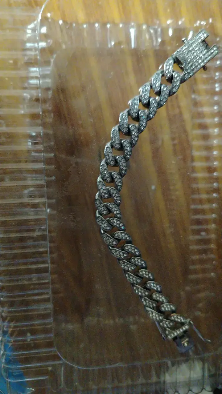 Pulsera de eslabones con brillantes