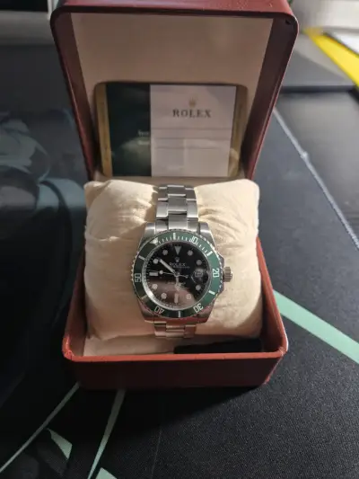 Reloj Rolex Submariner Verde Acero Inoxidable - miniatura 1