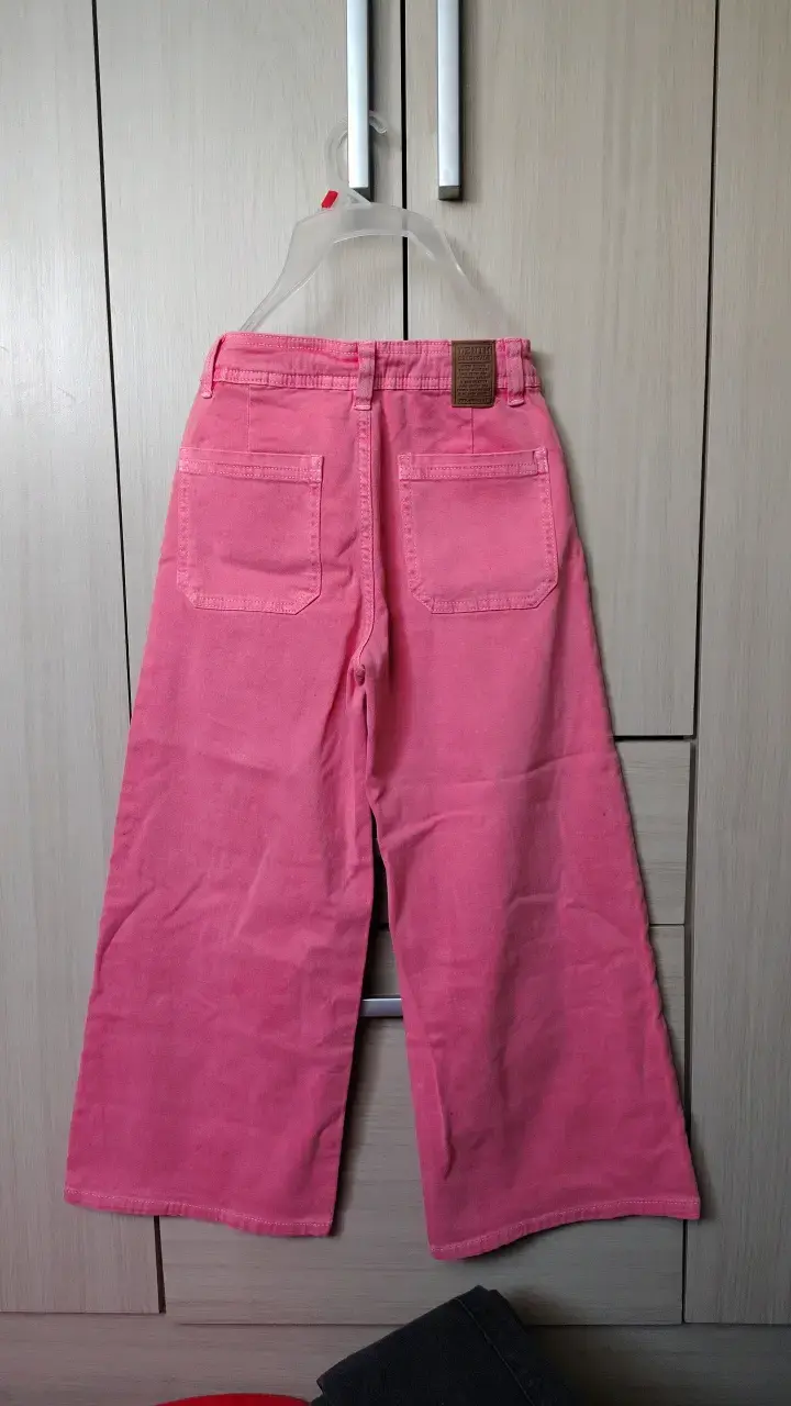 Jeans rosados para niña Tribu talla 8 - 1